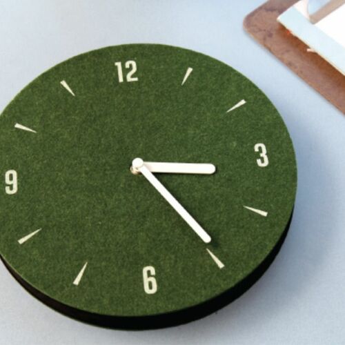 Felt Round Clock