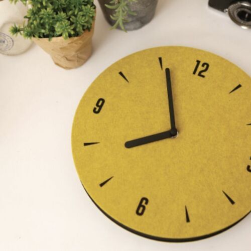 Felt Round Clock