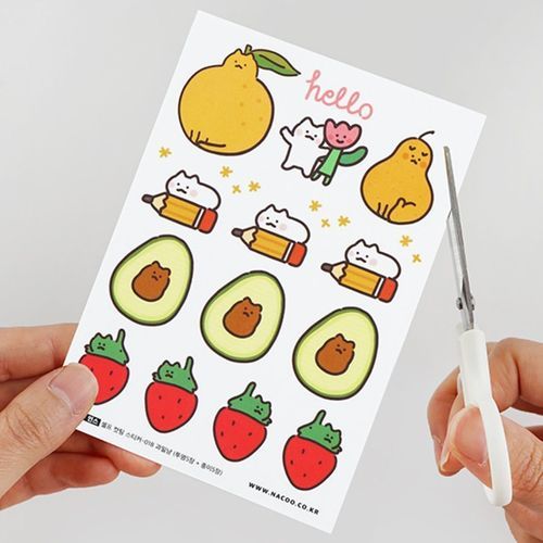 Strawberry Cat CYO Sticker Set - Image 1