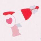 Love & Piece Deco Sticker, Heart Planet