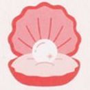 Love & Piece Deco Sticker, Twinkle Pearl Shell