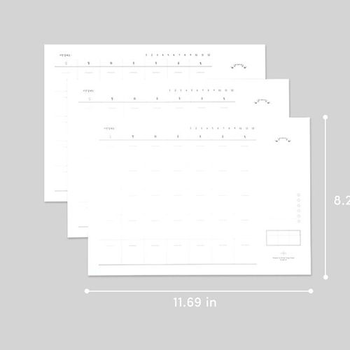 Plain Monthly Schedule Notepad - Image 2