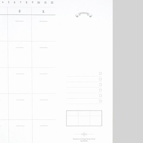 Plain Monthly Schedule Notepad - Image 5