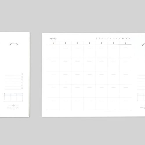 Plain Monthly Schedule Notepad - Image 8