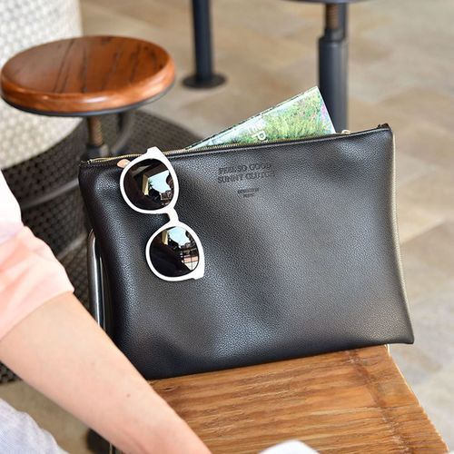 Large Feel So Good Leather Clutch