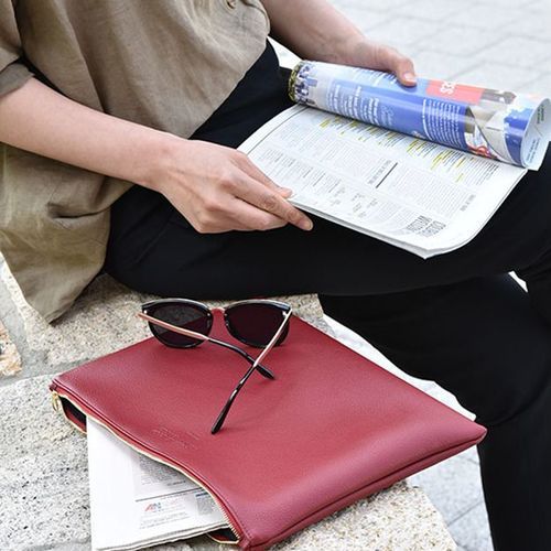 Large Feel So Good Leather Clutch