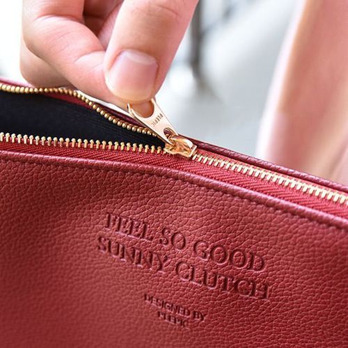 Large Feel So Good Leather Clutch