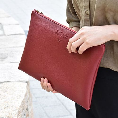 Large Feel So Good Leather Clutch