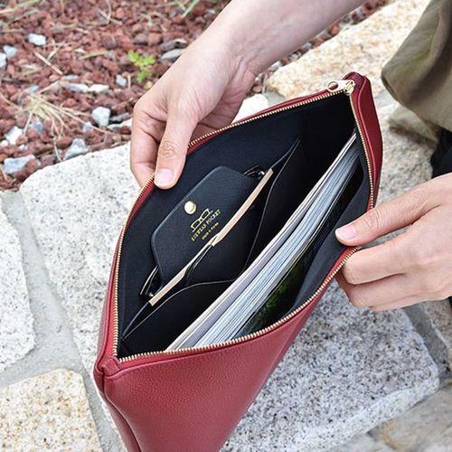 Large Feel So Good Leather Clutch