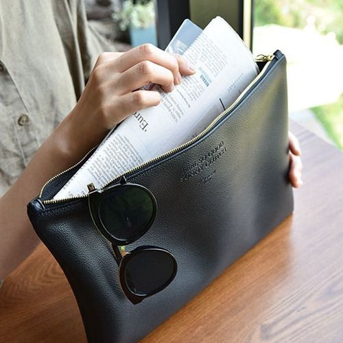 Large Feel So Good Leather Clutch