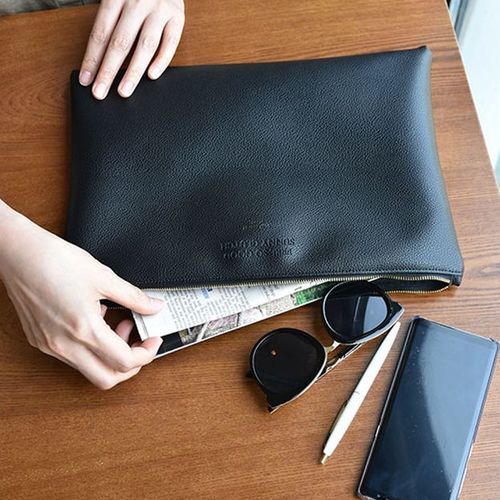 Large Feel So Good Leather Clutch