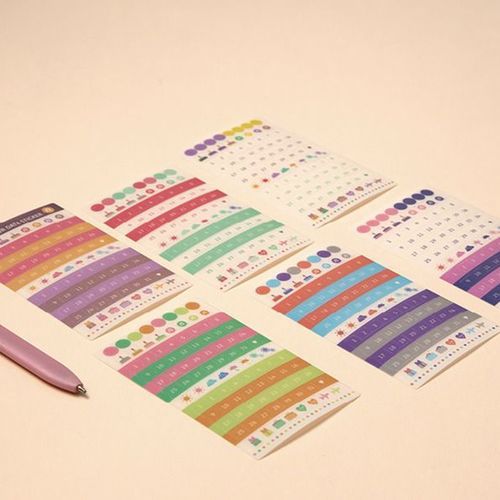 Colorful Date Sticker Set v2 - Image 9