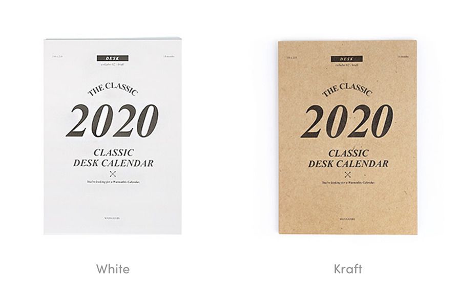 MochiThings: 2020 The Classic Calendar Sheets
