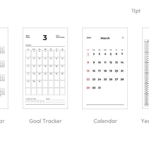 2020 Goal Tracking Calendar Sheets - Image 7