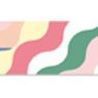 Shape Sleeping Piece Masking Tape, Romantic Wave