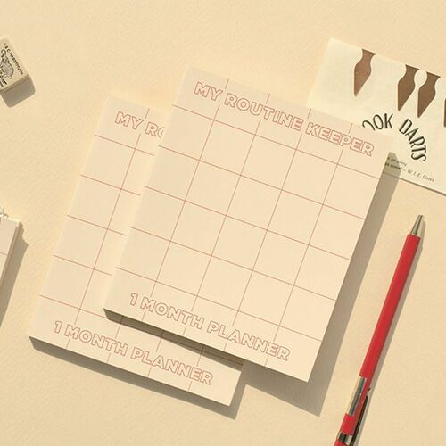 My Routine Keeper 1 Month Planner