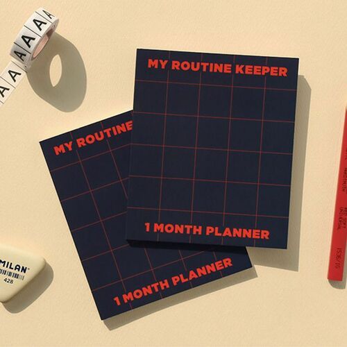 My Routine Keeper 1 Month Planner