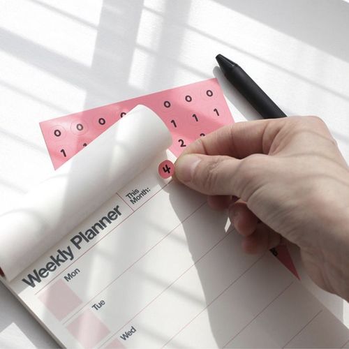 4pcs Colorful Drawing Number Sticker Set