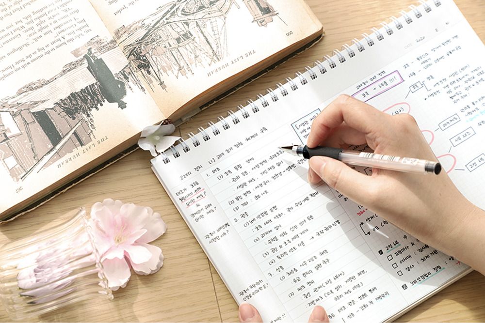 Pastel B5 Grid+Lined Notebook