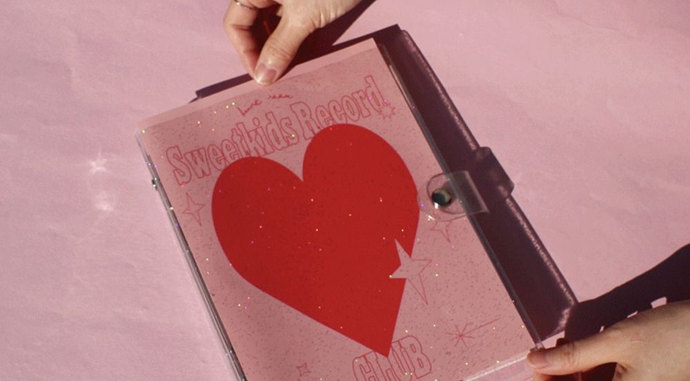 Glitter Twinkle 6 Ring A5 PVC Binder