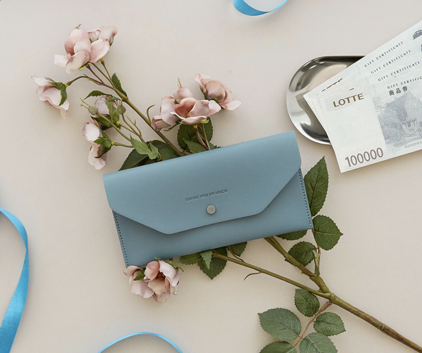 Thank You Vegan Leather Slim Pouch