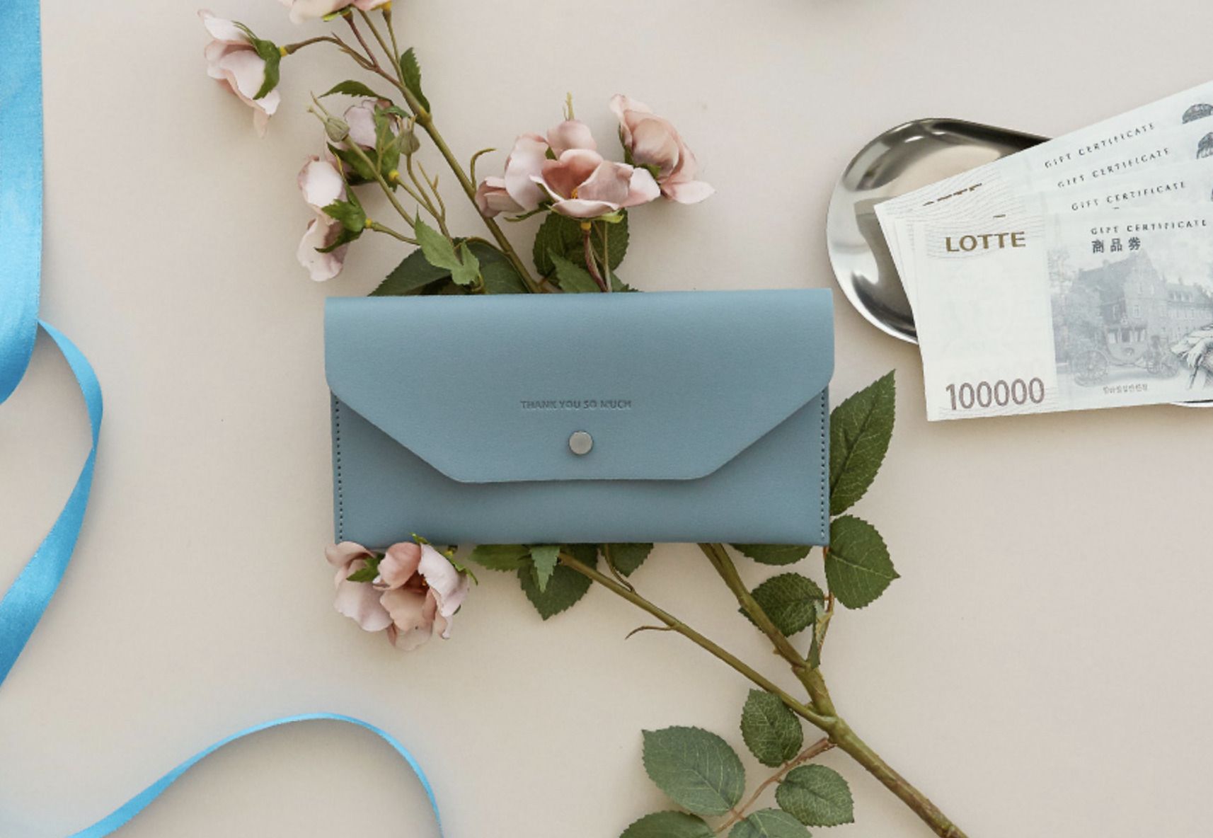 Thank You Vegan Leather Slim Pouch